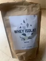 Mängden socker i Whey Isolat Native Vanille