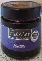 Mängden socker i Confiture myrtille