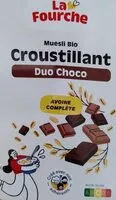 Mängden socker i Muesli Croustillant Duo Choco Bio