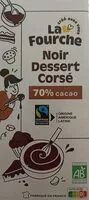 Mängden socker i Chocolat Noir Dessert Corsé 70% Bio et Equitable