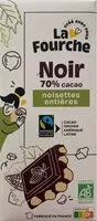 Mängden socker i Chocolat Noir 70% Noisettes Entières Bio et Equitable