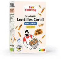 Mängden socker i Torsades de Lentilles Corail Bio