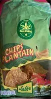 Mängden socker i Chips plantain salée