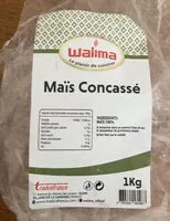 Mängden socker i Maïs concassé