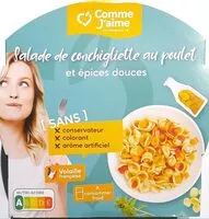 Mängden socker i Salade de conchigliette au poulet et épices douces