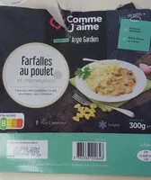 Mängden socker i Farfalles au poulet