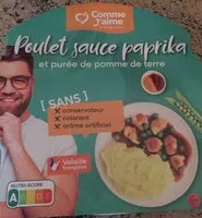 Mängden socker i Poulet sauce paprika et puree de pomme de terre