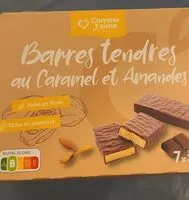 Mängden socker i Barre tendres au caramel et amandes