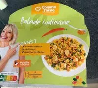 Mängden socker i Salade de légumes au poulet au riz et au curry