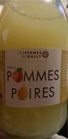 Mängden socker i Pur jus pommes poires