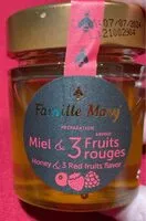 Mängden socker i Miel et 3 fruits rouges