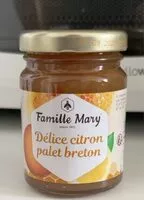 Mängden socker i Famille Mary Délice citron palet breton