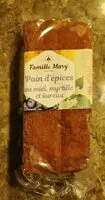 Mängden socker i Pain d'épices au miel, myrtille et sureau