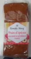 Mängden socker i Pain d'épices au miel et pralines roses
