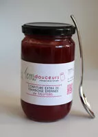 Mängden socker i Confitures extra framboise épépinée