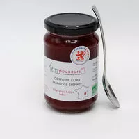 Mängden socker i Confitures extra framboise épépinée bio