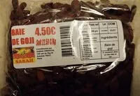 Mängden socker i Baie de Goji