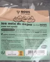 Mängden socker i Noix de cajou
