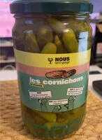 Mängden socker i Cornichons au vinaigre