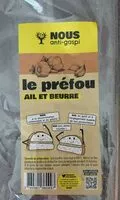 Mängden socker i Le préfou ail et beurre