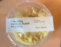 Mängden socker i Cup orzo saumon fumé et aneth
