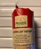 Mängden socker i Galettes pur sarrasin  Priméal