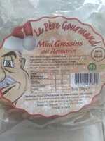 Mängden socker i Mini gressins au romarin