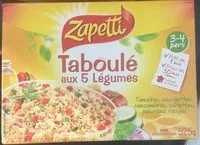 Mängden socker i Taboulé aux 5 legumes