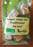 Mängden socker i Nougat tendre Bio traditionnel au miel