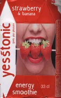 Mängden socker i Energy smoothie strawberry & banana