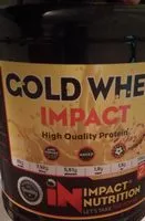 Mängden socker i Gold whey impact high quality