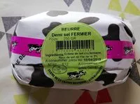 Mängden socker i Beurre demi sel fermier