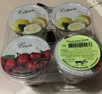Mängden socker i Yaourt avec fruits et aromes sucré cerise citron