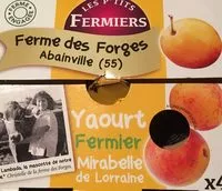 Mängden socker i Yaourt fermier Mirabelle de Lorraine