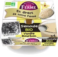 Mängden socker i Semoule bio Vanille Bourbon