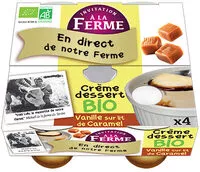 Mängden socker i Crème dessert bio Vanille sur lit de Caramel