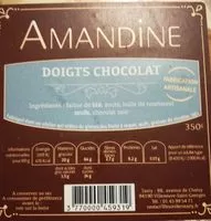 Mängden socker i Doigts chocolat