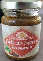 Mängden socker i Pâte de curry peu pimentée