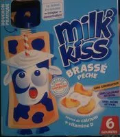 Mängden socker i MILK'KISS brassé pêche gourdes