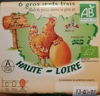 Mängden socker i 6 Gros Oeufs Frais Bio