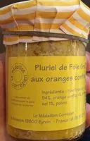 Mängden socker i Pluriel de Foie Gras aux Oranges Confites
