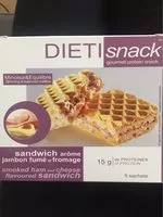 Mängden socker i Sandwich arôme jambon fumé et fromage