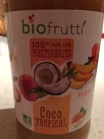 Mängden socker i 100 % pur jus multifruits Coco Tropical