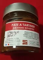 Mängden socker i Pâte à tartiner amandes noisettes