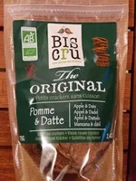 Mängden socker i The original - Petits crackers sans cuisson Pomme & Datte