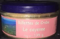 Mängden socker i Rillettes de crabe