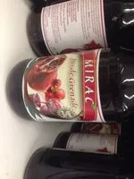 Mängden socker i Mirac jus de grenade