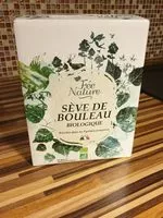 Mängden socker i Sève de bouleau