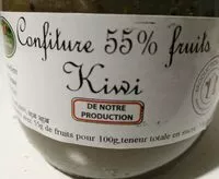 Mängden socker i Confiture 55%fruits kiwi