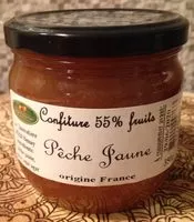 Mängden socker i Confiture 55% fruits Pêche jaune
